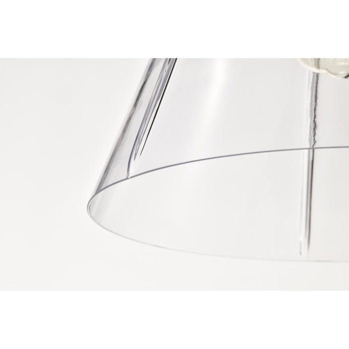 SATCO/NUVO Gianna 1-Light Medium Pendant Brushed Nickel Finish Clear Glass (60-8338)