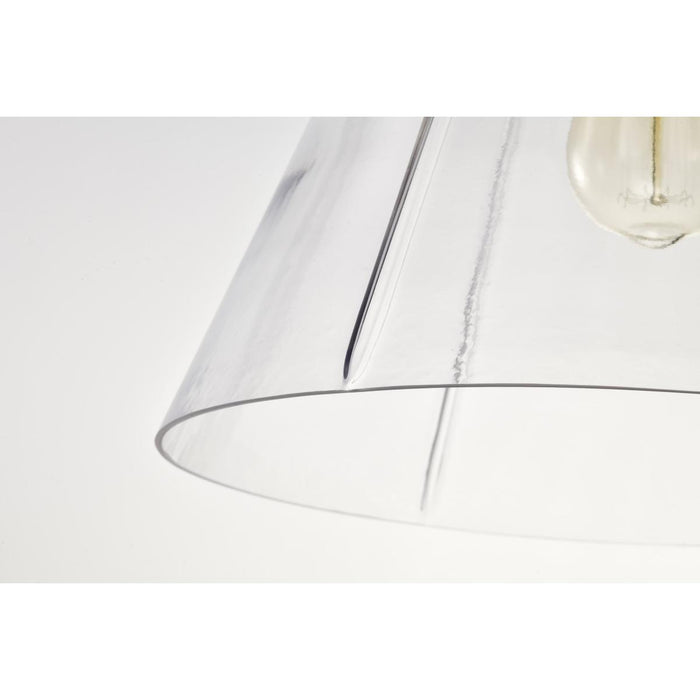 SATCO/NUVO Gianna 1-Light Medium Pendant Brushed Nickel Finish Clear Glass (60-8338)