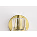 SATCO/NUVO Gianna 1-Light Vanity Vintage Brass Finish Clear Glass (60-8341)