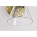 SATCO/NUVO Gianna 1-Light Vanity Vintage Brass Finish Clear Glass (60-8341)