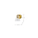 SATCO/NUVO Gianna 1-Light Vanity Vintage Brass Finish Clear Glass (60-8341)