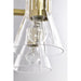 SATCO/NUVO Gianna 2-Light Vanity Vintage Brass Finish Clear Glass (60-8342)
