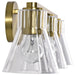 SATCO/NUVO Gianna 3-Light Vanity Vintage Brass Finish Clear Glass (60-8343)