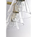 SATCO/NUVO Gianna 3-Light Vanity Vintage Brass Finish Clear Glass (60-8343)