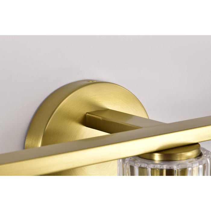 SATCO/NUVO Gianna 3-Light Vanity Vintage Brass Finish Clear Glass (60-8343)