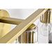 SATCO/NUVO Gianna 3-Light Vanity Vintage Brass Finish Clear Glass (60-8343)