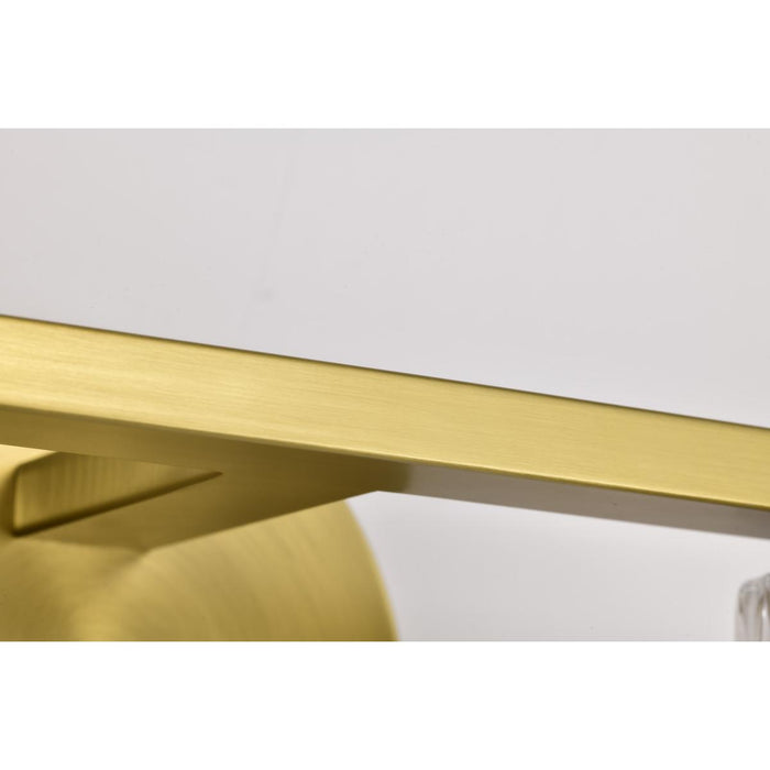SATCO/NUVO Gianna 4-Light Vanity Vintage Brass Finish Clear Glass (60-8344)