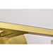 SATCO/NUVO Gianna 4-Light Vanity Vintage Brass Finish Clear Glass (60-8344)