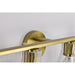 SATCO/NUVO Gianna 4-Light Vanity Vintage Brass Finish Clear Glass (60-8344)