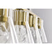 SATCO/NUVO Gianna 4-Light Vanity Vintage Brass Finish Clear Glass (60-8344)