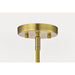 SATCO/NUVO Gianna 6-Light Chandelier Vintage Brass Finish Clear Glass (60-8345)