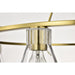 SATCO/NUVO Gianna 8-Light Chandelier Vintage Brass Finish Clear Glass (60-8346)
