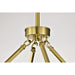 SATCO/NUVO Gianna 8-Light Chandelier Vintage Brass Finish Clear Glass (60-8346)