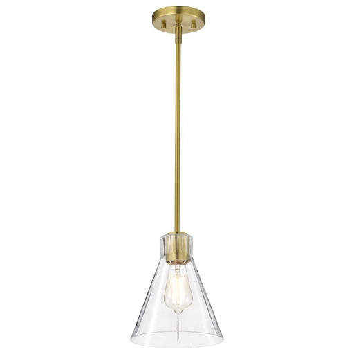 SATCO/NUVO Gianna Mini Pendant Vintage Brass Finish Clear Glass (60-8347)