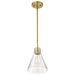 SATCO/NUVO Gianna Mini Pendant Vintage Brass Finish Clear Glass (60-8347)