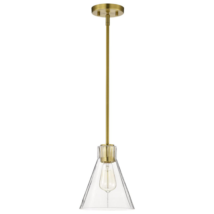 SATCO/NUVO Gianna Mini Pendant Vintage Brass Finish Clear Glass (60-8347)