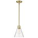 SATCO/NUVO Gianna Mini Pendant Vintage Brass Finish Clear Glass (60-8347)