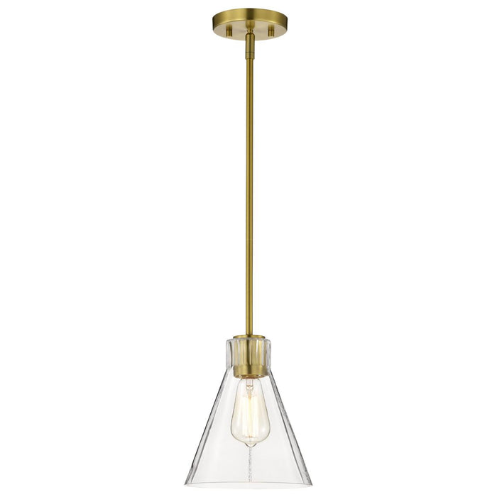 SATCO/NUVO Gianna Mini Pendant Vintage Brass Finish Clear Glass (60-8347)