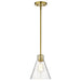 SATCO/NUVO Gianna Mini Pendant Vintage Brass Finish Clear Glass (60-8347)
