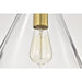 SATCO/NUVO Gianna Mini Pendant Vintage Brass Finish Clear Glass (60-8347)