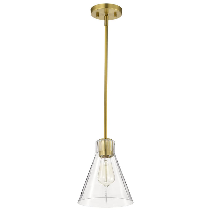 SATCO/NUVO Gianna Mini Pendant Vintage Brass Finish Clear Glass (60-8347)