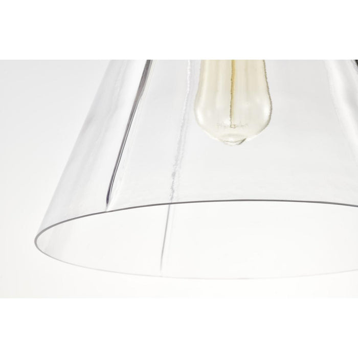 SATCO/NUVO Gianna 1-Light Medium Pendant Vintage Brass Finish Clear Glass (60-8348)