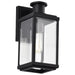 SATCO/NUVO Luca Small Outdoor Lantern Sand Black Finish Clear Beveled Glass (60-8510)