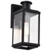 SATCO/NUVO Luca Small Outdoor Lantern Sand Black Finish Clear Beveled Glass (60-8510)