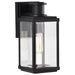 SATCO/NUVO Luca Small Outdoor Lantern Sand Black Finish Clear Beveled Glass (60-8510)