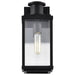 SATCO/NUVO Luca Small Outdoor Lantern Sand Black Finish Clear Beveled Glass (60-8510)