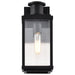 SATCO/NUVO Luca Small Outdoor Lantern Sand Black Finish Clear Beveled Glass (60-8510)