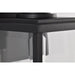 SATCO/NUVO Luca Small Outdoor Lantern Sand Black Finish Clear Beveled Glass (60-8510)