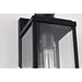 SATCO/NUVO Luca Small Outdoor Lantern Sand Black Finish Clear Beveled Glass (60-8510)