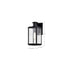 SATCO/NUVO Luca Small Outdoor Lantern Sand Black Finish Clear Beveled Glass (60-8510)