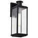 SATCO/NUVO Luca Medium Outdoor Lantern Sand Black Finish Clear Beveled Glass (60-8511)