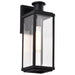 SATCO/NUVO Luca Medium Outdoor Lantern Sand Black Finish Clear Beveled Glass (60-8511)