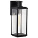 SATCO/NUVO Luca Medium Outdoor Lantern Sand Black Finish Clear Beveled Glass (60-8511)