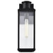 SATCO/NUVO Luca Medium Outdoor Lantern Sand Black Finish Clear Beveled Glass (60-8511)