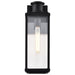 SATCO/NUVO Luca Medium Outdoor Lantern Sand Black Finish Clear Beveled Glass (60-8511)