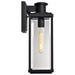 SATCO/NUVO Luca Medium Outdoor Lantern Sand Black Finish Clear Beveled Glass (60-8511)