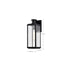 SATCO/NUVO Luca Medium Outdoor Lantern Sand Black Finish Clear Beveled Glass (60-8511)