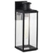 SATCO/NUVO Luca Large Outdoor Lantern Sand Black Finish Clear Beveled Glass (60-8512)