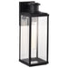 SATCO/NUVO Luca Large Outdoor Lantern Sand Black Finish Clear Beveled Glass (60-8512)