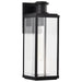 SATCO/NUVO Luca Large Outdoor Lantern Sand Black Finish Clear Beveled Glass (60-8512)