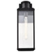 SATCO/NUVO Luca Large Outdoor Lantern Sand Black Finish Clear Beveled Glass (60-8512)
