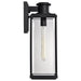 SATCO/NUVO Luca Large Outdoor Lantern Sand Black Finish Clear Beveled Glass (60-8512)