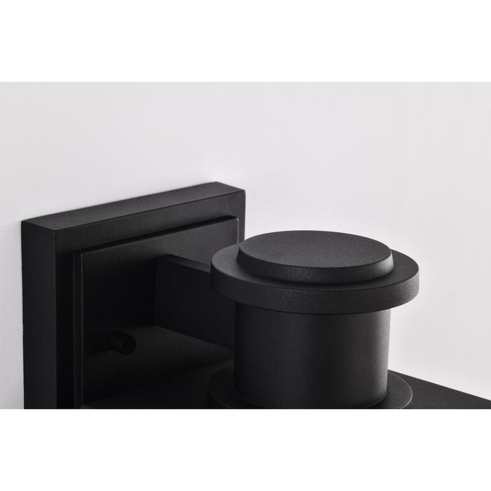 SATCO/NUVO Luca Large Outdoor Lantern Sand Black Finish Clear Beveled Glass (60-8512)