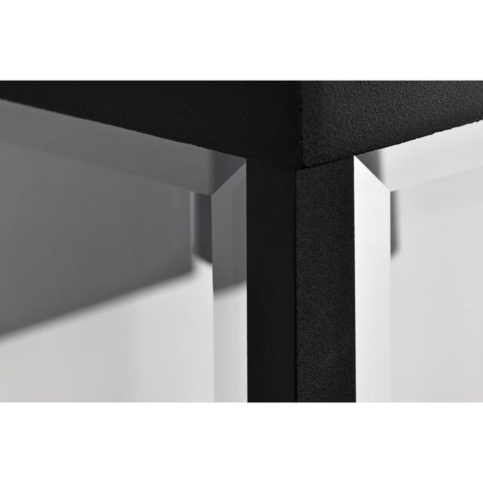 SATCO/NUVO Luca Large Outdoor Lantern Sand Black Finish Clear Beveled Glass (60-8512)