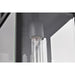 SATCO/NUVO Luca Large Outdoor Lantern Sand Black Finish Clear Beveled Glass (60-8512)