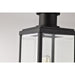 SATCO/NUVO Luca Outdoor Post Lantern Sand Black Finish Clear Beveled Glass (60-8513)